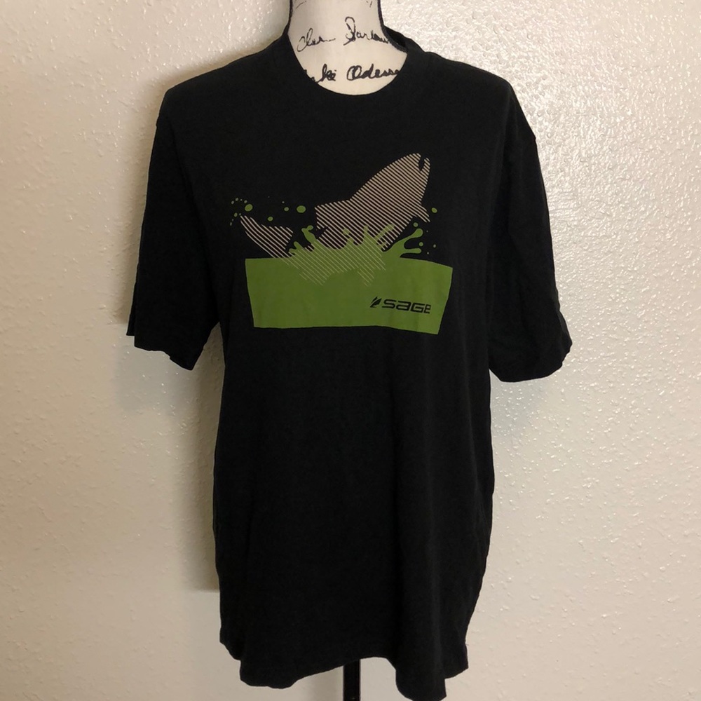 Sage fishing tee